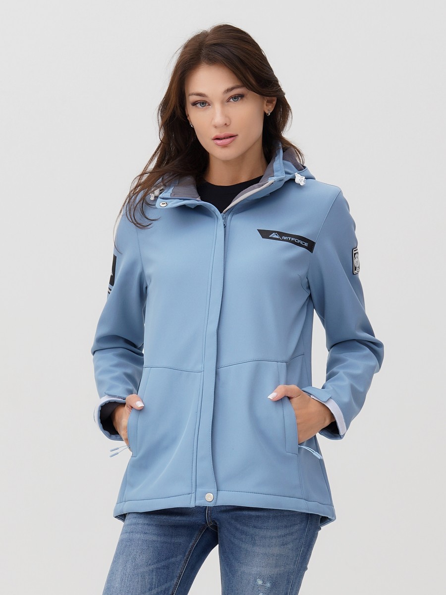 Ветровка MTFORCE женскаясветло-серого цвета 2035SS