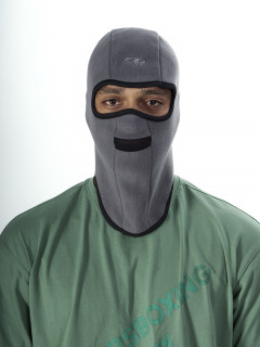 Балаклава зимняя мужская серого цвета 1218Sr
