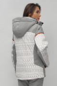 Оптом Горнолыжный костюм женский белого цвета 02272Bl, фото 5