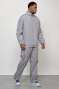 Оптом Олимпийка мужская спортивная УЦЕНКА серого цвета 0845Sr, фото 3