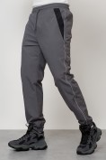 Оптом Брюки мужские спортивные УЦЕНКА серого цвета 0858Sr, фото 2