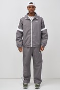 Оптом Брюки мужские спортивные УЦЕНКА серого цвета 0865Sr, фото 3