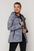 Оптом Ветровка MTFORCE женская softshell серого цвета 22005Sr, фото 12