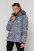 Оптом Ветровка MTFORCE женская softshell серого цвета 22005Sr, фото 13