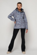 Оптом Ветровка MTFORCE женская softshell серого цвета 22005Sr, фото 2