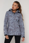 Оптом Ветровка MTFORCE женская softshell серого цвета 22005Sr, фото 15