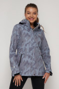 Оптом Ветровка MTFORCE женская softshell серого цвета 22005Sr, фото 16