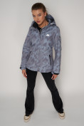 Оптом Ветровка MTFORCE женская softshell серого цвета 22005Sr, фото 6