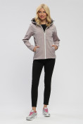 Оптом Ветровка MTFORCE женская softshell бежевого цвета 22007B, фото 10