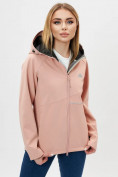 Оптом Ветровка MTFORCE женская softshell розового цвета 22007R, фото 11
