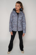 Оптом Ветровка MTFORCE женская softshell серого цвета 2207-1Sr, фото 5