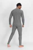 Оптом Комплект мужского термобелья без начеса серого цвета 2214Sr, фото 4