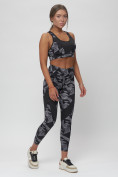 Оптом Костюм для фитнеса женский серого цвета 2923Sr, фото 3
