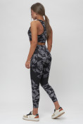 Оптом Костюм для фитнеса женский серого цвета 2923Sr, фото 4