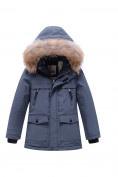 Оптом Парка зимняя Valianly подростковая для мальчика серого цвета 9235Sr, фото 12